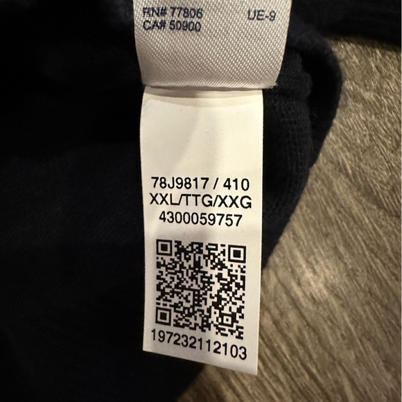 Tommy Hilfiger Men's Dark Navy Blue Signature Solid Crew Neck Sweater Size XXL - Picture 8 of 13